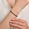 Золотой браслет Diamond Love с бриллиантами и сапфирами BR-0337-W-SAP
