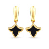 Золотые серьги с ониксом Marrakech MRE003-O