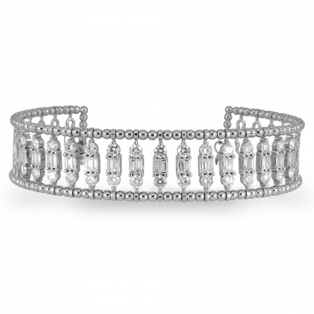 Золотой браслет с бриллиантами Baguette TP-4600B-W