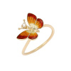 Золотое кольцо с бриллиантами в форме бабочки Noah`s Ark NAXR0059-00-orange