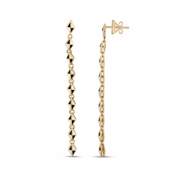 Золотые серьги с эмалью Volare VLE000018-00