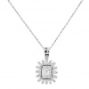 Золотая подвеска с бриллиантами Baguette PD1228