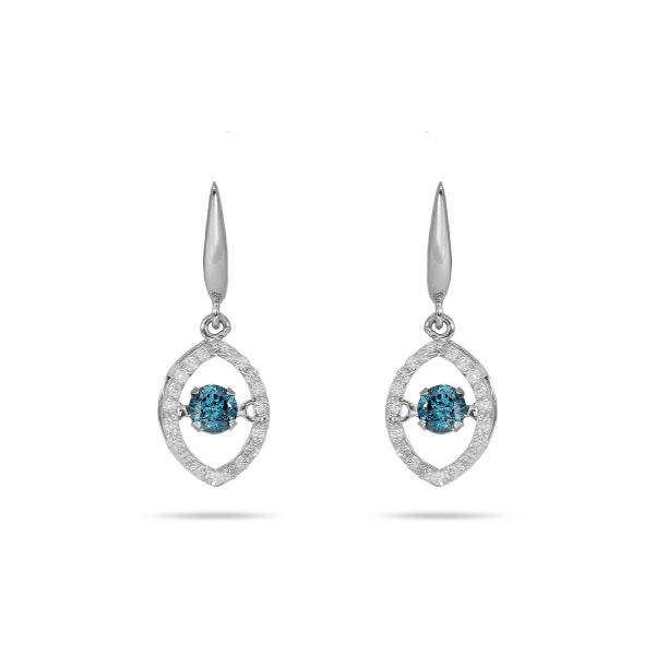 Золотые серьги с голубыми бриллиантами Salsa SM2EL1A