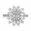 Золотое кольцо с бриллиантами Baguette RG0592