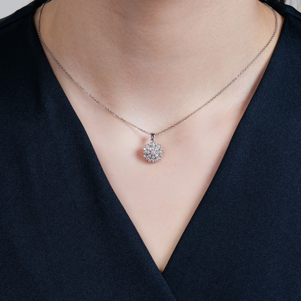 Золотое колье с бриллиантами Diamond Love PD01211