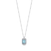 Золотое колье с бриллиантами и топазами Diamond Love AKL03257-W