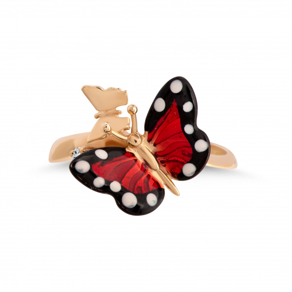 Золотое кольцо с бриллиантом Monarch Butterfly MBR000001-00