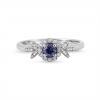 Золотое кольцо с бриллиантами и сапфиром Diamond Love XAR24W-SAPD
