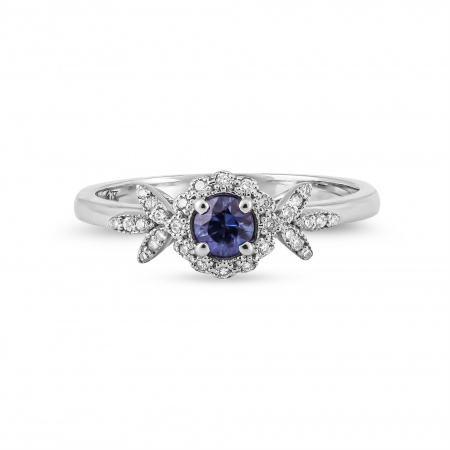 Золотое кольцо с бриллиантами и сапфиром Diamond Love XAR24W-SAPD