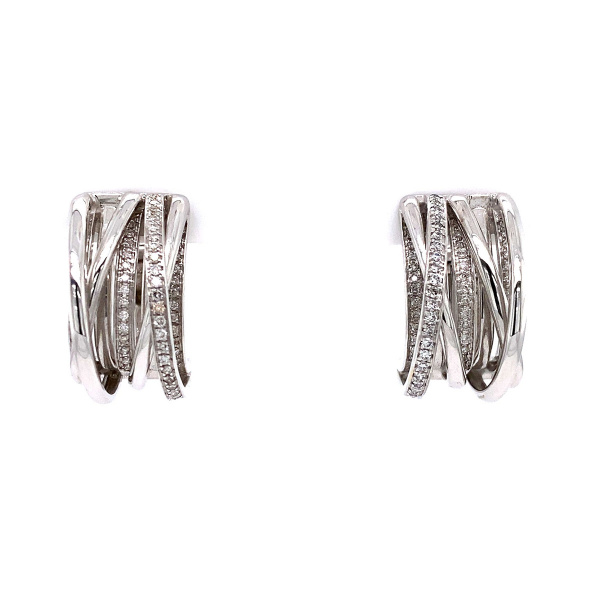 Золотые серьги с бриллиантами Diamond Love P448DWC4WT