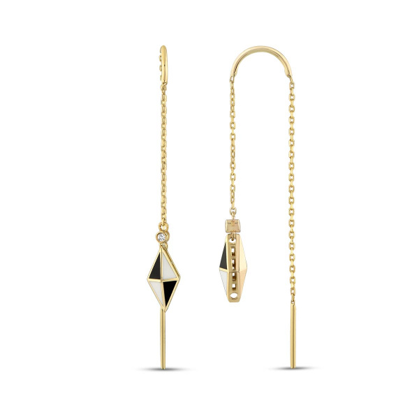 Золотые серьги с сапфирами Volare VLE000024-00