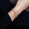 Золотой браслет с бриллиантами и цаворитами Diamond Love VGB0014-TSD-W