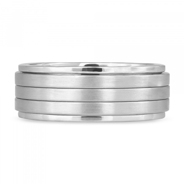 Золотое обручальное мужское кольцо с сапфиром Amore Infinito 310-000-1543