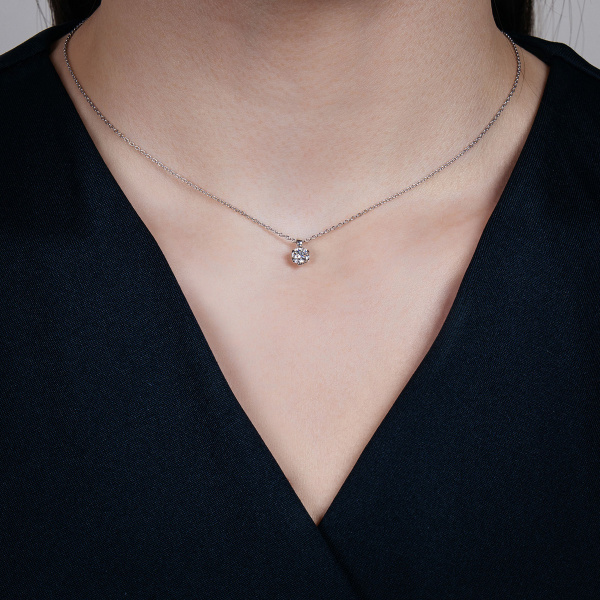 Золотое колье с бриллиантом Diamond Love YK260132KA
