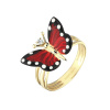 Золотое кольцо золотое с бриллиантом Monarch Butterfly MBR000002-01