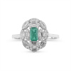 Золотое кольцо с бриллиантами и изумрудом Diamond Love RG1225