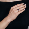 Золотое кольцо с бриллиантами и сапфирами Diamond Love AYZ01068