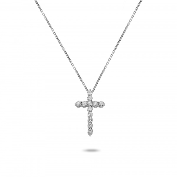 Золотое колье с бриллиантами Diamond Love ASHK03-W