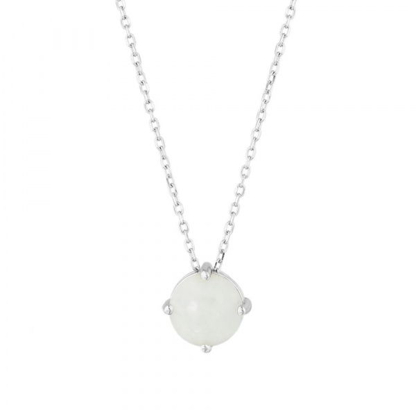 Серебряное колье с перламутром N5080G