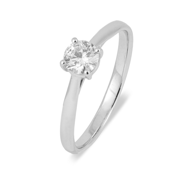 Золотое классическое кольцо с бриллиантом Diamond Love YK238903YA