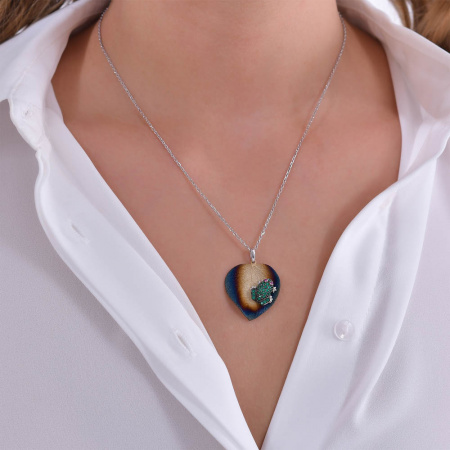 Серебряное колье с фианитами Global Warming 925 GWHP0005G-CZ