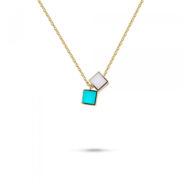 Золотое колье Qube QCN000016-02