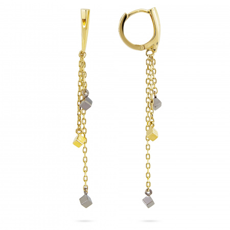 Золотые серьги Qube QCE000009-00