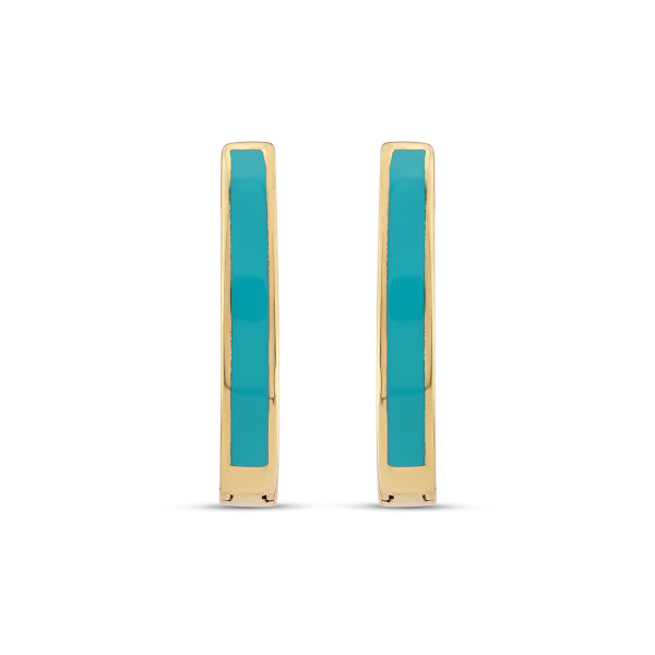 Золотые серьги с эмалью Chicky CHHE0002W-1