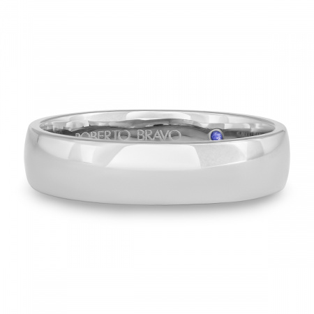 Золотое обручальное кольцо с сапфиром Amore Infinito 210-000-310