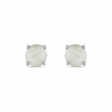 Серьги серебряные с халцедонами E5080G