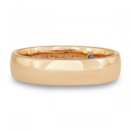 Золотое обручальное кольцо с сапфиром Amore Infinito 200-000-310