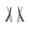 Золотые серьги с бриллиантами и сапфирами Diamond Love E2391B5