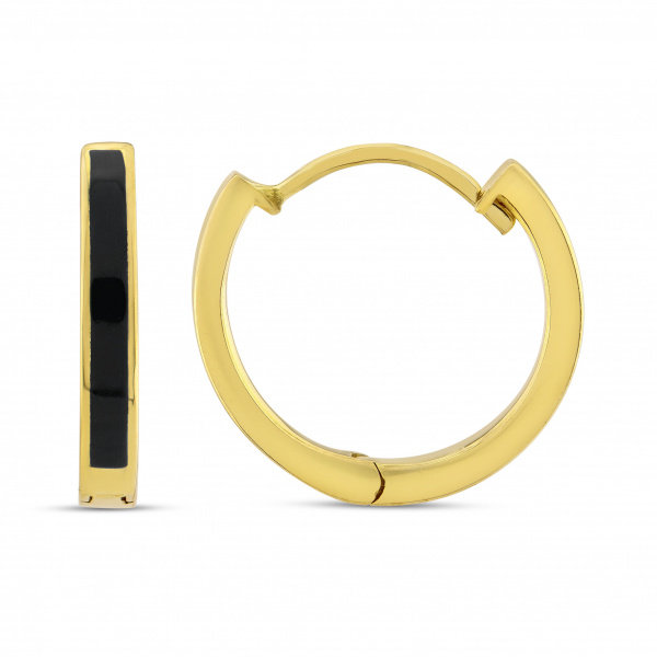 Золотые серьги с эмалью Chicky CHXE0004B-00