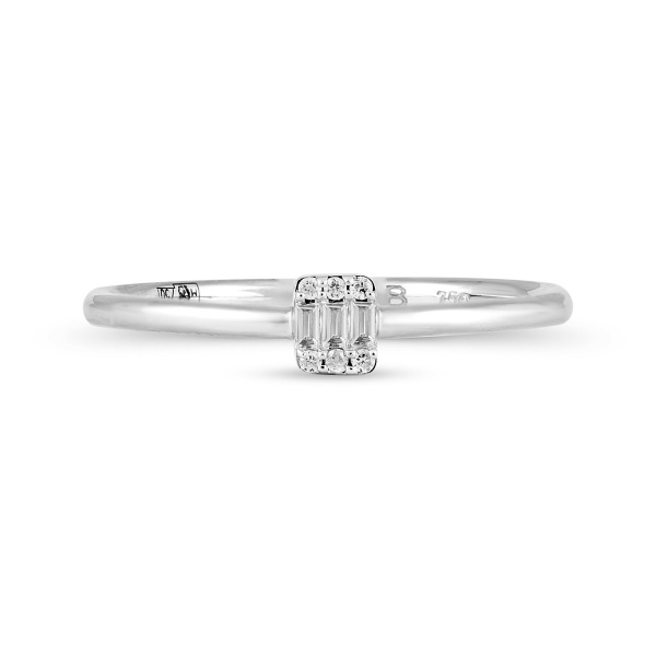Золотое кольцо с бриллиантами Baguette RG1038 Золотое кольцо с бриллиантами Baguette RG1038