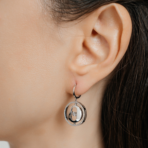 Золотые серьги с бриллиантами Salsa AKP01268