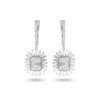 Золотые серьги с бриллиантами Baguette ER1090