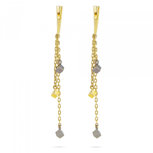 Золотые серьги Qube QCE000009-00