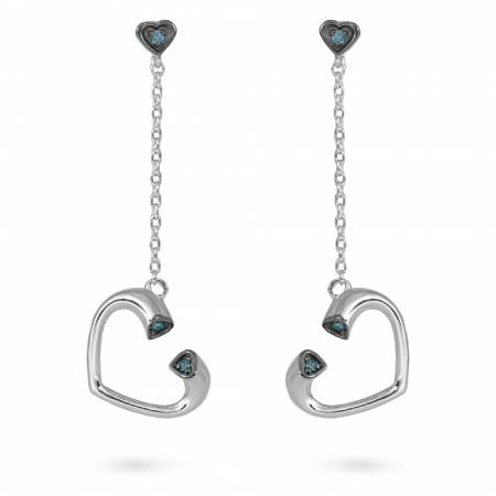 Золотые серьги с бриллиантами Naviblue D467EW